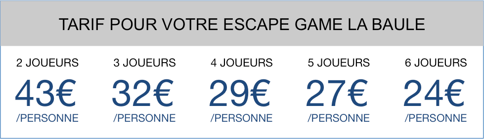 Tarif Escape Game La Baule