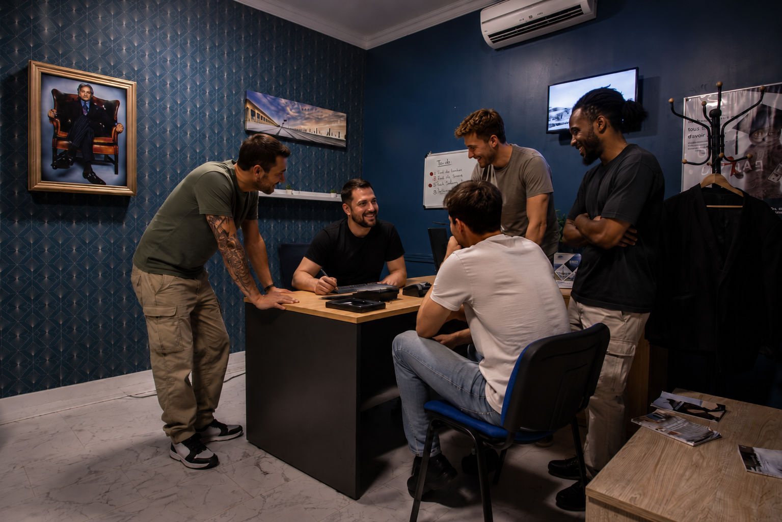 Salle Braquage sous pression, escape game pour EVG à La Baule