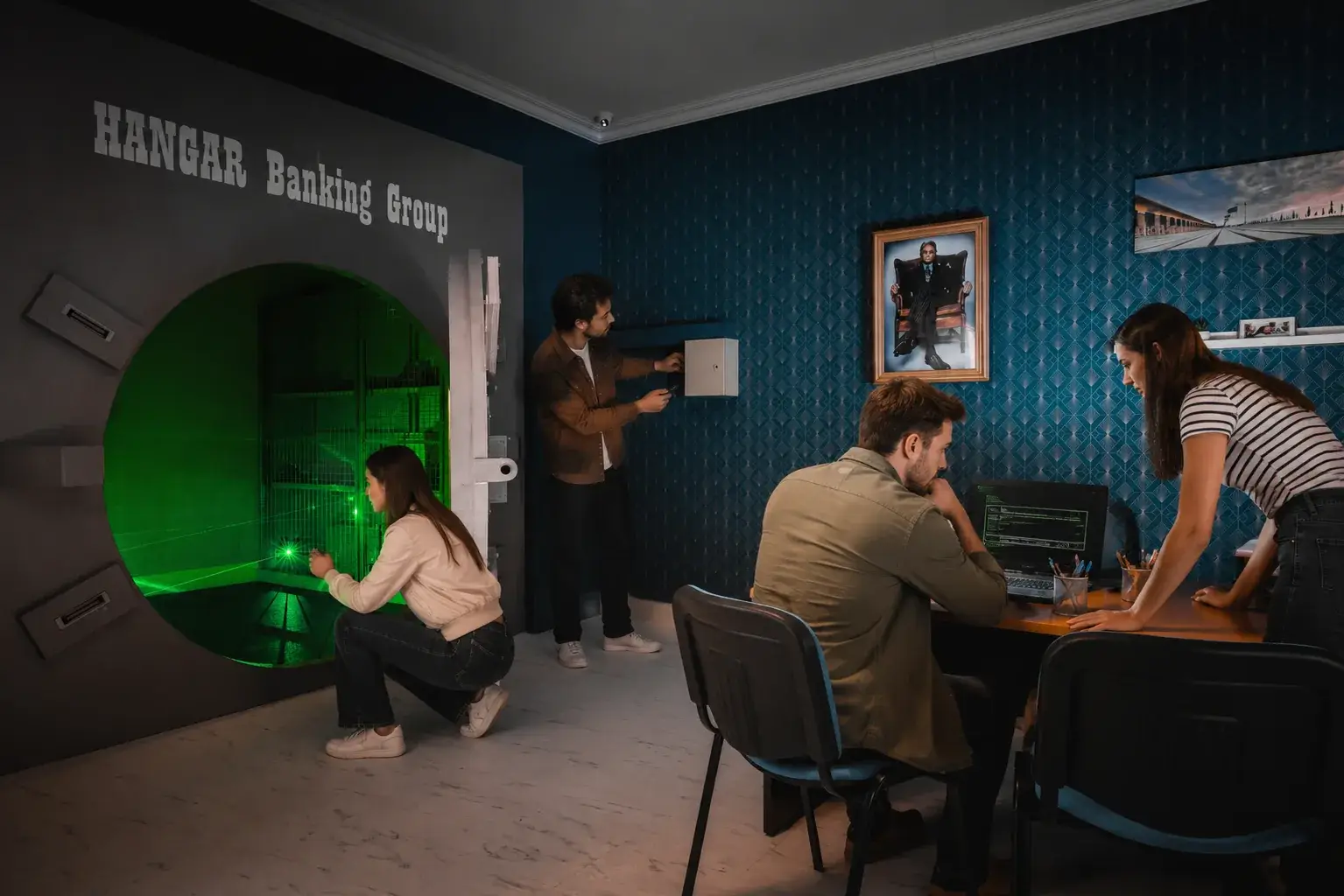 Escape game à La Baule : salle « Braquage sous pression »