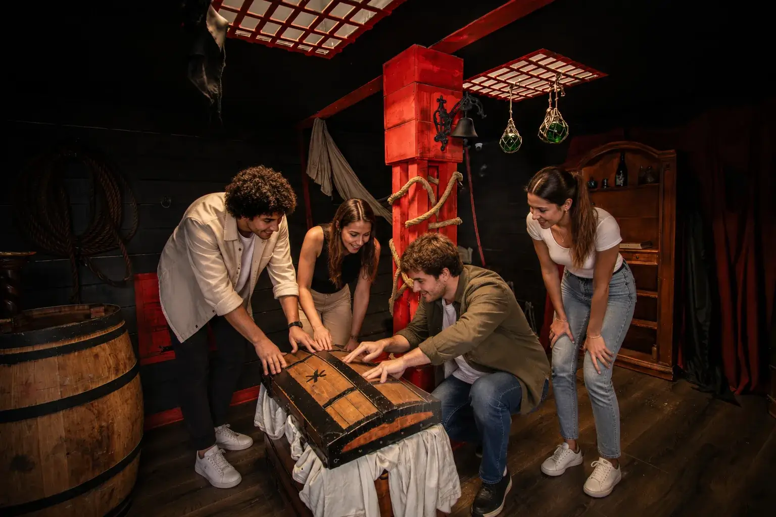 Escape game à La Baule : salle « Trésor des Caraïbes »